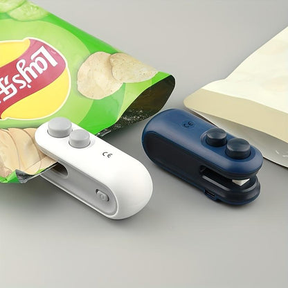 🔥🧲MCOIKY® 2-in-1 Mini Bag Sealer & Cutter | USB-C Rechargeable Portable Heat Sealer with Magnetic Base - Handheld Food Preserver 🍟