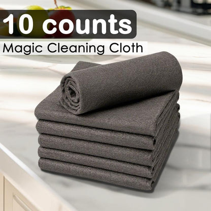 ✨LUCKYSONG®[BUY 10 GET 10 FREE] Thickened Magic Cleaning Cloth | Reusable Streak-Free Microfiber Towels for Glass, Windows, Mirrors & Cars