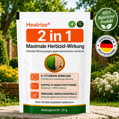 Healrize® 🍂2-𝖎𝖓-1 Maximale Herbizid-Wirkunge: Schnell wirkende Ergebnisse bei glyphosatresistenten Unkräutern