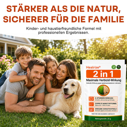 Healrize® 🍂2-𝖎𝖓-1 Maximale Herbizid-Wirkunge: Schnell wirkende Ergebnisse bei glyphosatresistenten Unkräutern