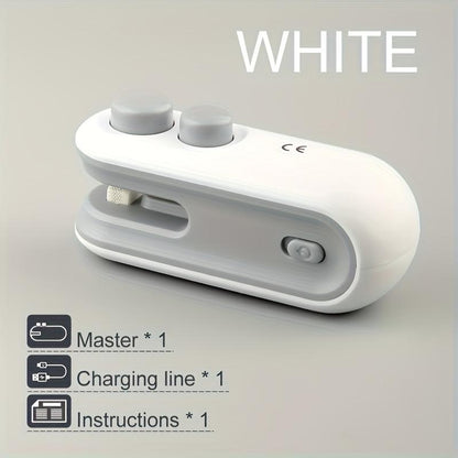 🔥🧲MCOIKY® 2-in-1 Mini Bag Sealer & Cutter | USB-C Rechargeable Portable Heat Sealer with Magnetic Base - Handheld Food Preserver 🍟
