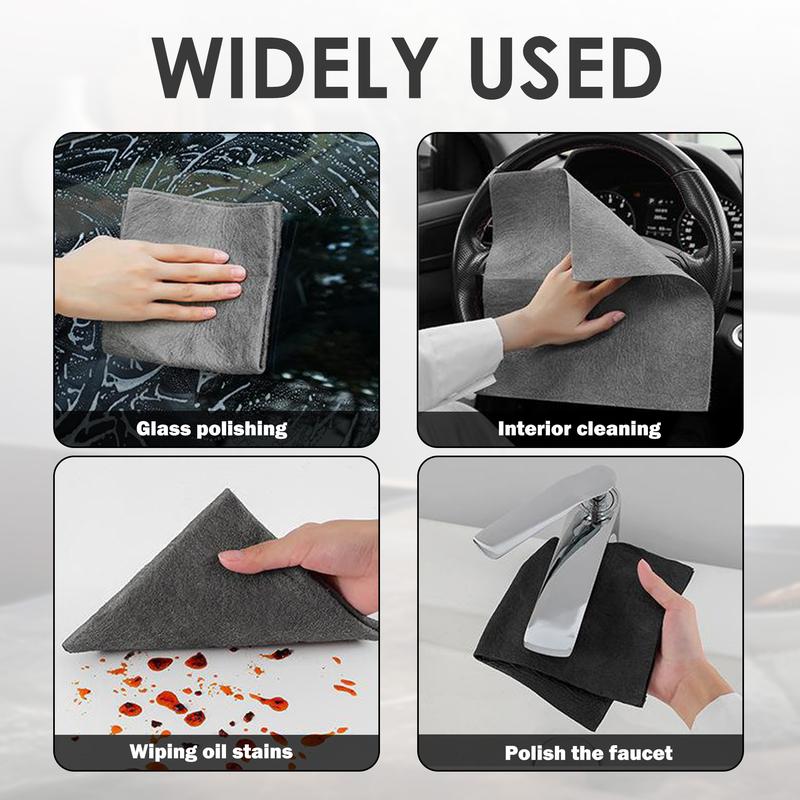 ✨LUCKYSONG®[BUY 10 GET 10 FREE] Thickened Magic Cleaning Cloth | Reusable Streak-Free Microfiber Towels for Glass, Windows, Mirrors & Cars