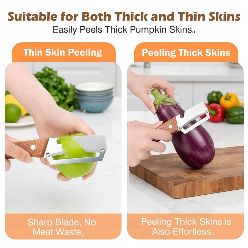 🔥MCOIKY®Effortless Premium 2-in-1 Fruit & Veggie Peeler with Bottle Opener - Ultra-Sharp Stainless Steel & Ergonomic Non-Slip Grip