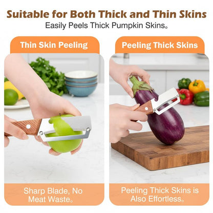 🔥MCOIKY®Effortless Premium 2-in-1 Fruit & Veggie Peeler with Bottle Opener - Ultra-Sharp Stainless Steel & Ergonomic Non-Slip Grip