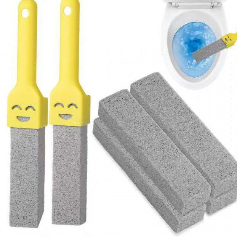 ✨🔥MCOIKY®Pumice Stone Toilet Bowl Cleaner with Ergonomic Long Handle | Hard Water Ring & Limescale Stain Remover for Bathroom, Sink, Tile, Bath-tub and BBQ Grill